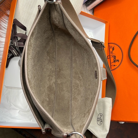 Hermes Evelyn III Shoulder Messenger Bag Taurillon Clemence Etoupe - Picture 11 of 17